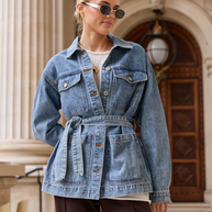 Tate Denim Jacket - Deep Blue