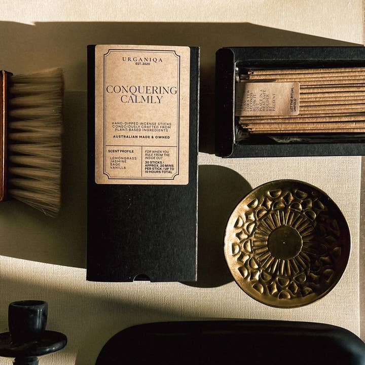 Urganiqa Conquering Calmly Incense Sticks handmade in Australia