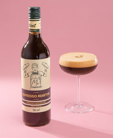 Mr. Consistent Espresso Martini Cocktail Mixer 10 Serve bottle