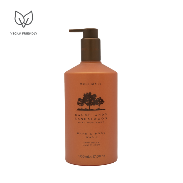 Maine Beach Rangelands Sandalwood Hand & Body Wash 500ml pump bottle