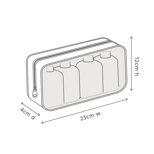 Al.ive Body Hair & Body Travel Pack (4 × 120 ml)