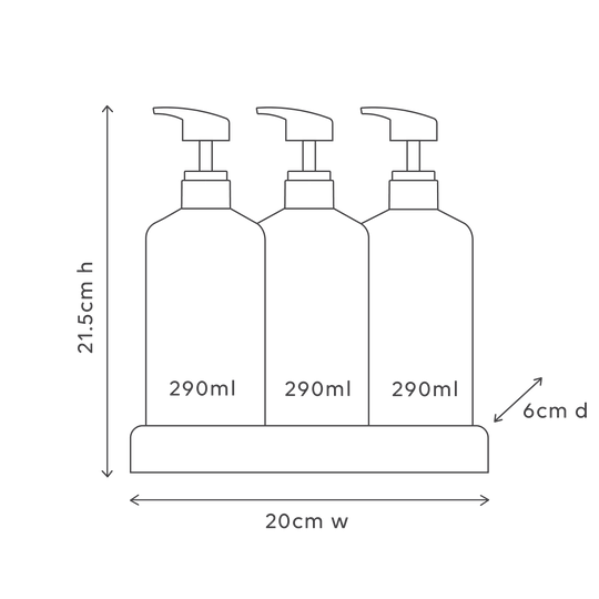 Al.ive Body Hydrate Hair & Body Trio (Shampoo, Conditioner & Body Wash – 3 × 300 ml)