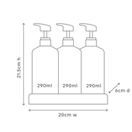 Al.ive Body Hydrate Hair & Body Trio (Shampoo, Conditioner & Body Wash – 3 × 300 ml)