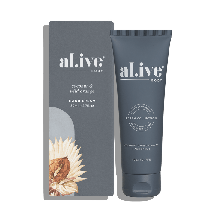 Al.ive Body Hand Cream – Coconut & Wild Orange (80 ml)