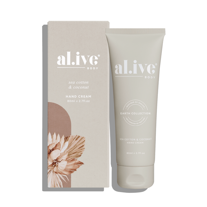al.ive body Hand Cream Sea Cotton & Coconut 80 ml light-weight vegan moisturiser