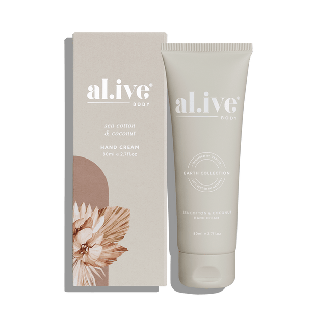 al.ive body Hand Cream Sea Cotton & Coconut 80 ml light-weight vegan moisturiser