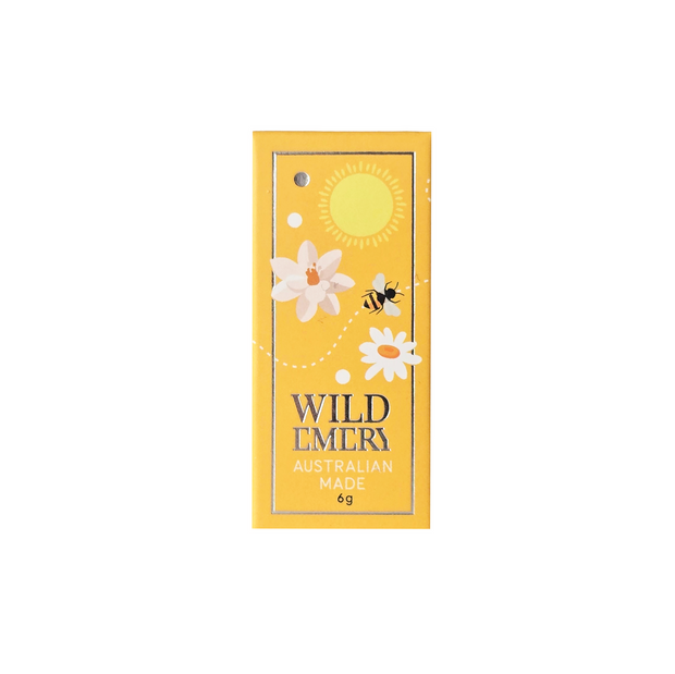 Australian made vegan honey flavoured lip balm by Wild Emery