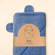Hooded Baby Towel - Blue Shadow