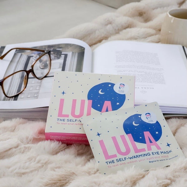 Lula self-care eye masks for sleep, stress relief, and tired eyes