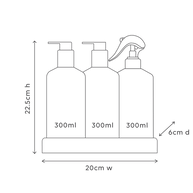 Al.ive Body Kitchen Trio – Lemon Myrtle & Honeydew (3 × 300 ml + Tray)