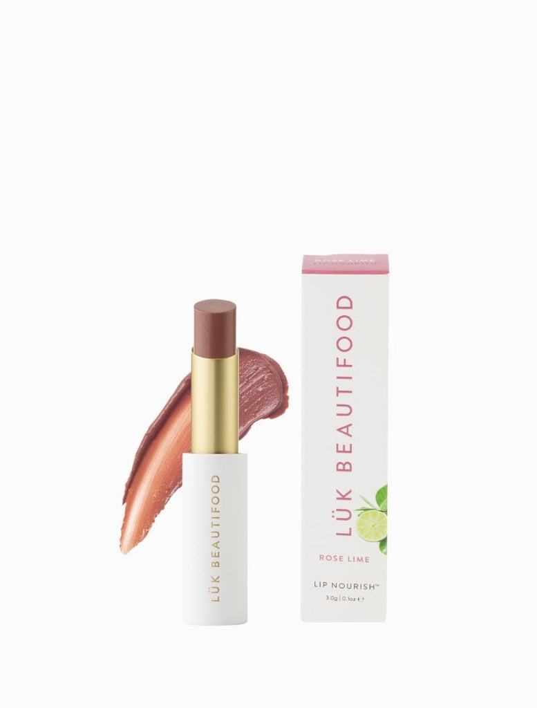 LÜK Beautifood Rosé Natural Lipstick tube
