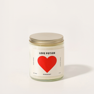 Pinkmint Love Potion Soy Candle Red Rose Geranium Petal