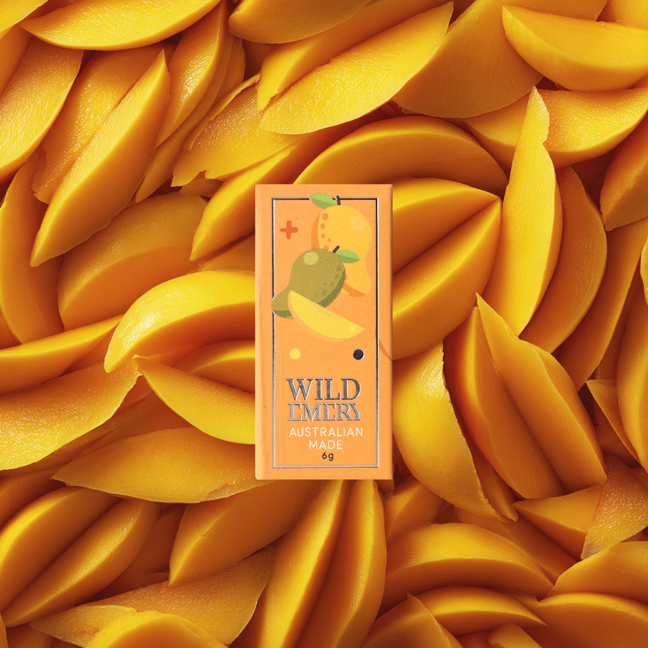 Wild Emery Mango Mini Lip Balm 6g cardboard tube