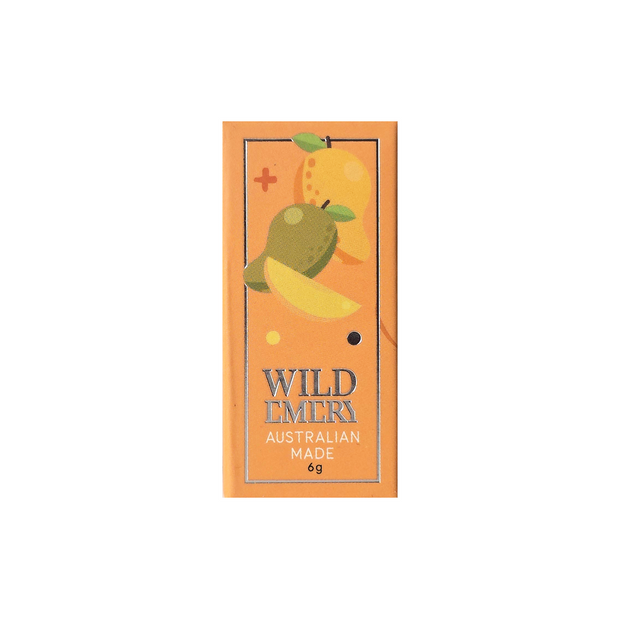 Australian made vegan mango flavoured lip balm by Wild Emery