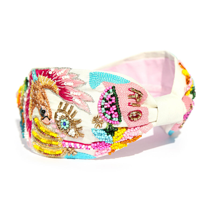 Rio statement headband designed in Australia by Jemima Kingston