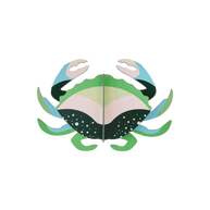 Build-your-own mini crab ocean themed paper art