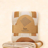 Organic Cotton Knitted Blanket - Rainbow