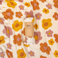 Soft breathable cotton and bamboo swaddle blanket for newborns