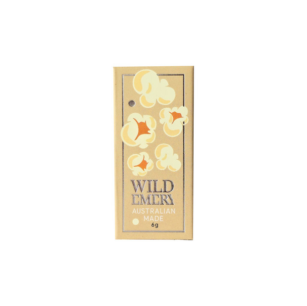 Australian made vegan popcorn flavoured lip balm by Wild Emery