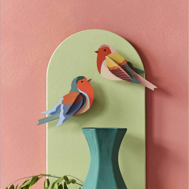 Studio Roof Robins 3D paper wall art