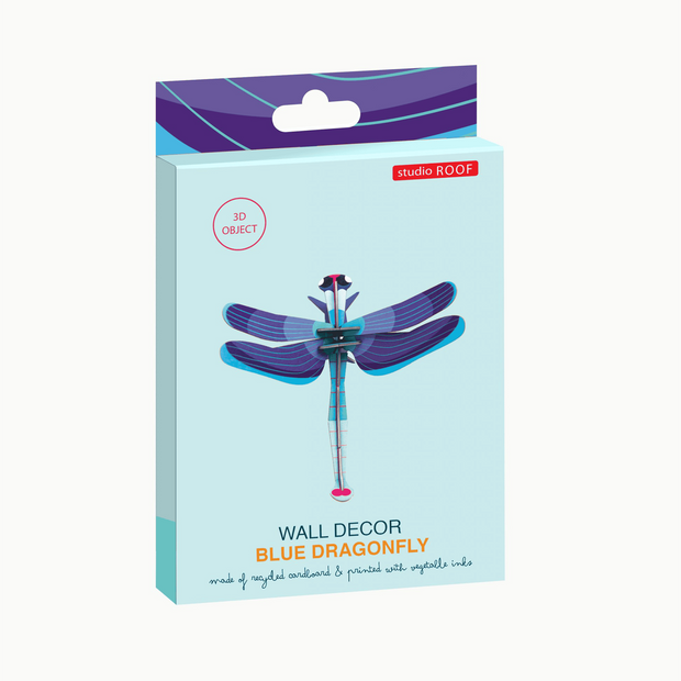 Recycled cardboard dragonfly wall decor by Studio Roof