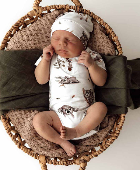 Snuggle Hunny Koala Short Sleeve Organic Bodysuit