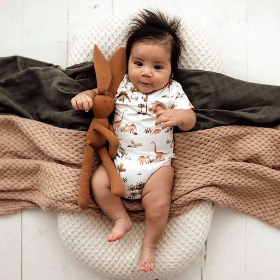 Snuggle Hunny Dino Short Sleeve Organic Bodysuit