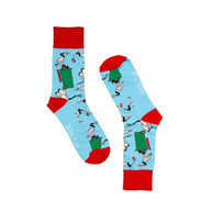 Sock It Up Connoisseur Of Leftovers unisex crew socks with ibis design