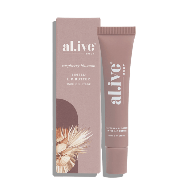al.ive body Tinted Lip Butter Raspberry Blossom 15 ml tube