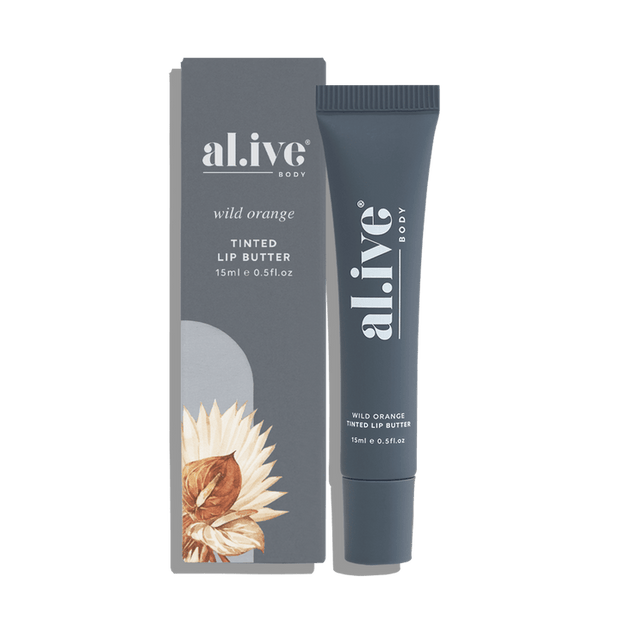 al.ive body Tinted Lip Butter Wild Orange 15 ml tube