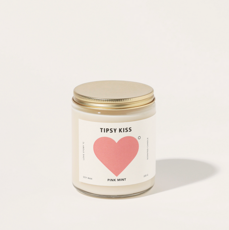 Pinkmint Tipsy Kiss Soy Candle Jasmine Tuberose