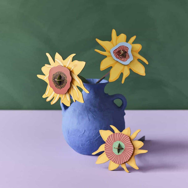 Studio Roof Van Gogh Sunflowers 3D paper bouquet