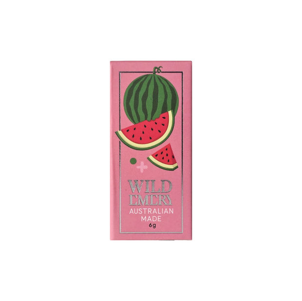 Australian made vegan watermelon flavoured lip balm by Wild Emery
