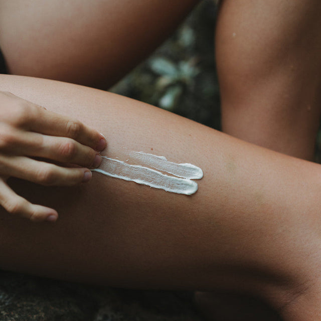 Natural after sun tallow moisturiser with peppermint and lavender