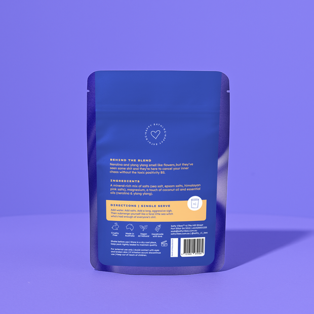 Mineral salt soak with nerolina & ylang ylang