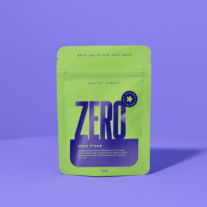 Bath Salts Zero F**ks 100 g Salty Vibes